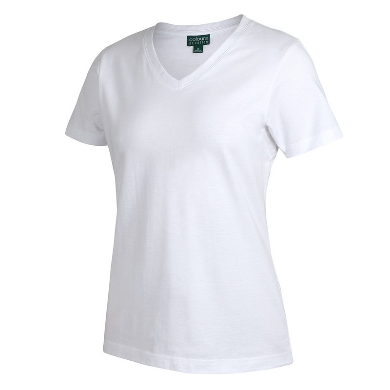 C of C ladies V neck tee