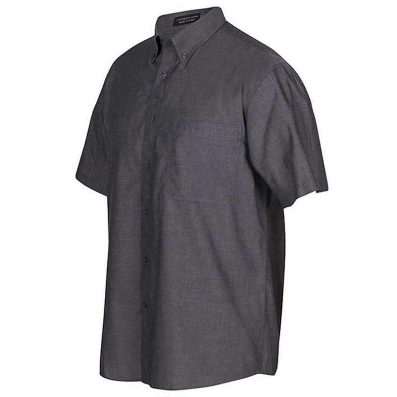 JB's Short Sleeve Fine Chambray Shirt