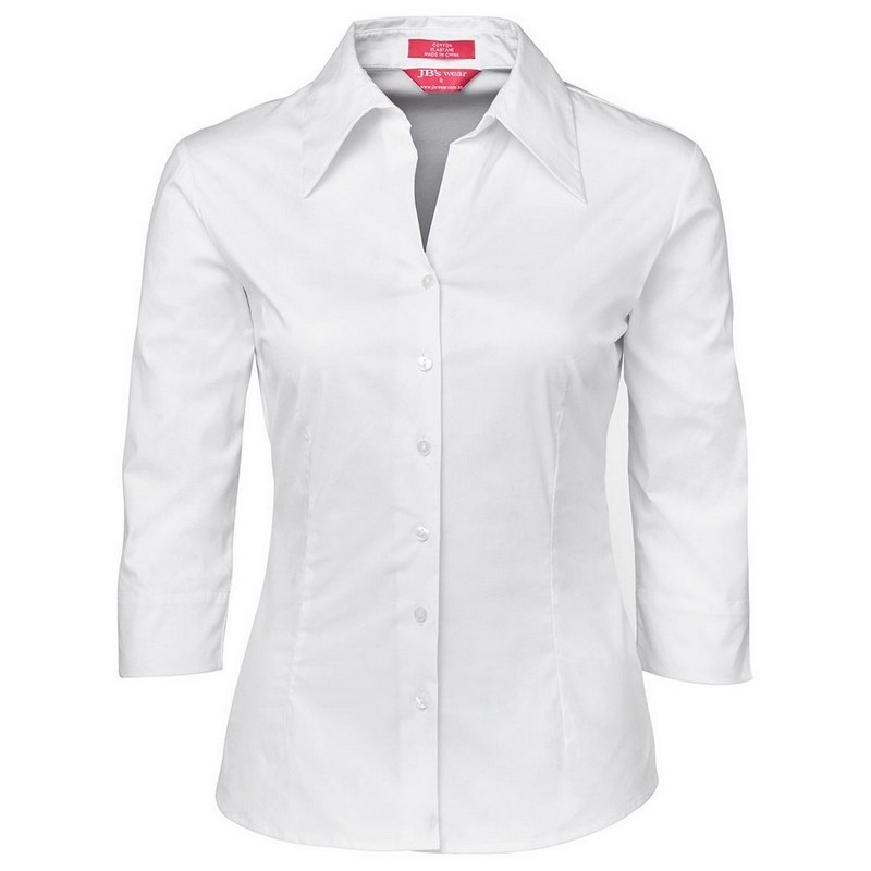 Ladies 3/4 Fitted Shirt
