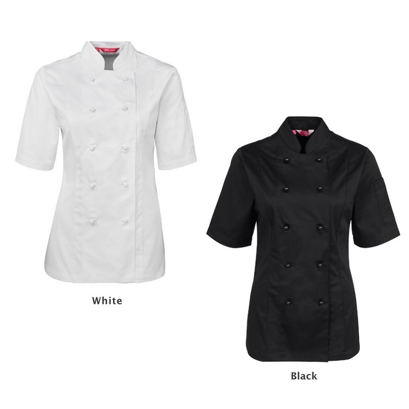 5CJ21 - Ladies Short Sleeve Chef's Jacket