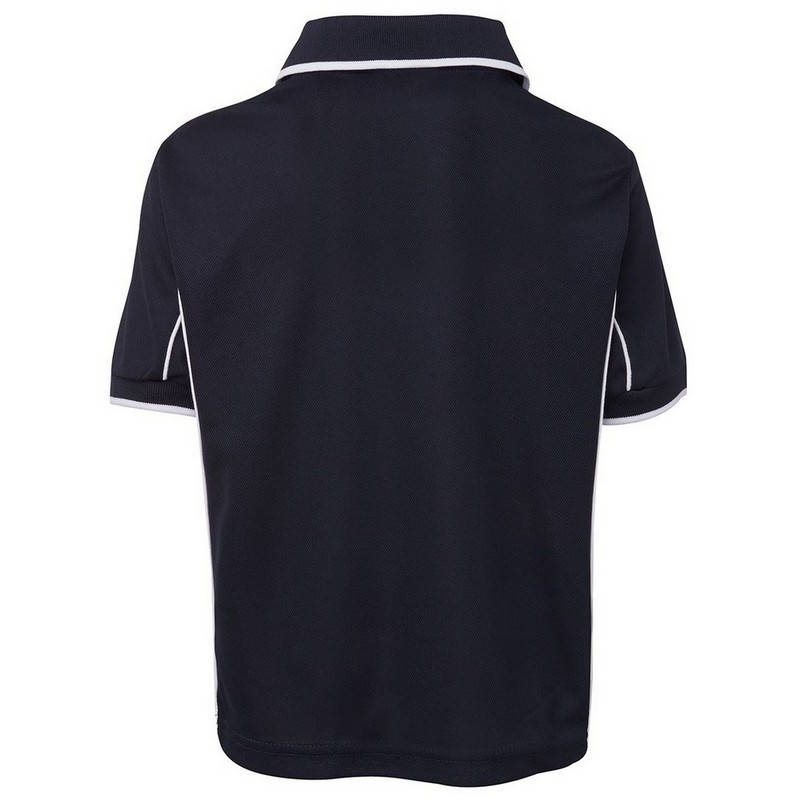 Kids Short Sleeve Piping Polo