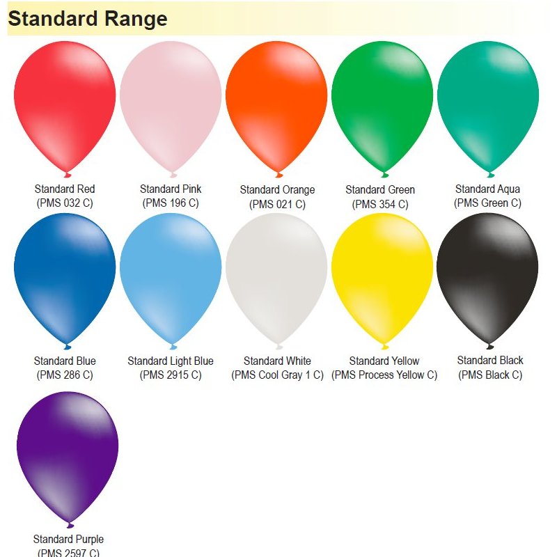 11STD - 11 Inches 28Cm Standard Balloon