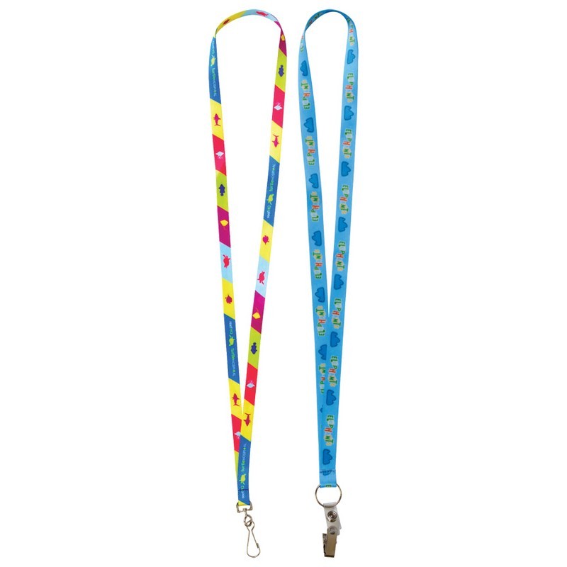 L131 - 10mm, 13mm or 19mm Full Colour Sublimated Custom Lanyard