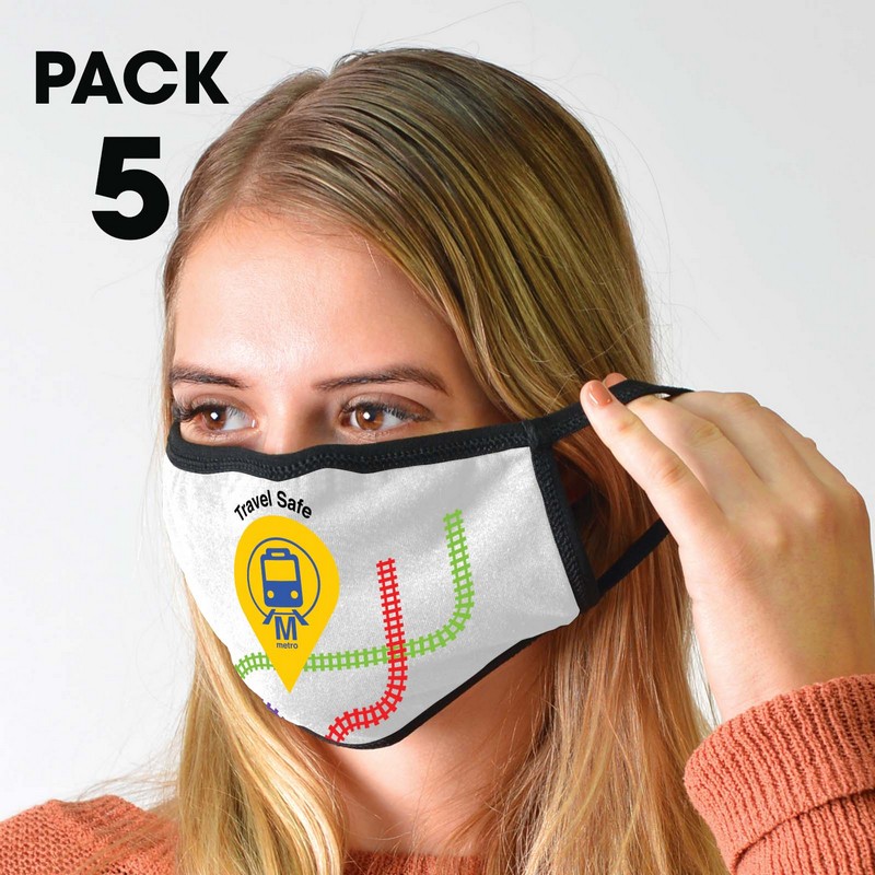 LL6022 - Shield Face Masks - Pack of 5