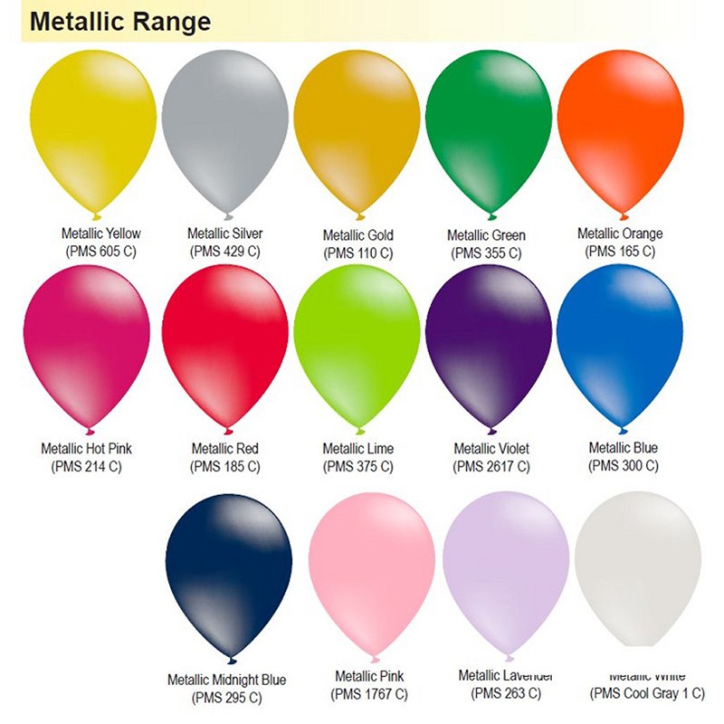 MET11 - Metallic Balloon - 11 Inches 28Cm