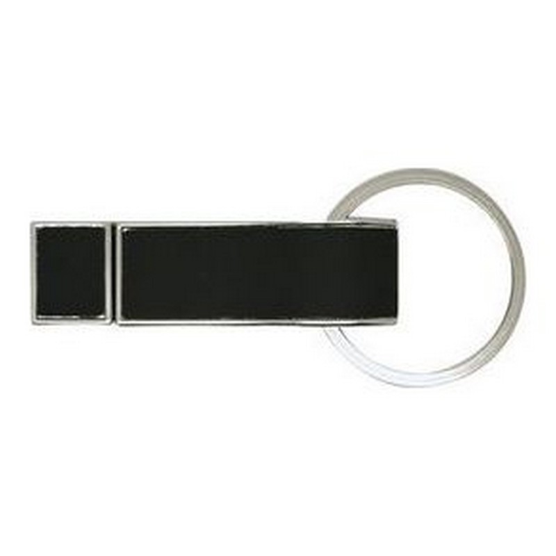 Rectangle Leather USB Flash Drive With Ring