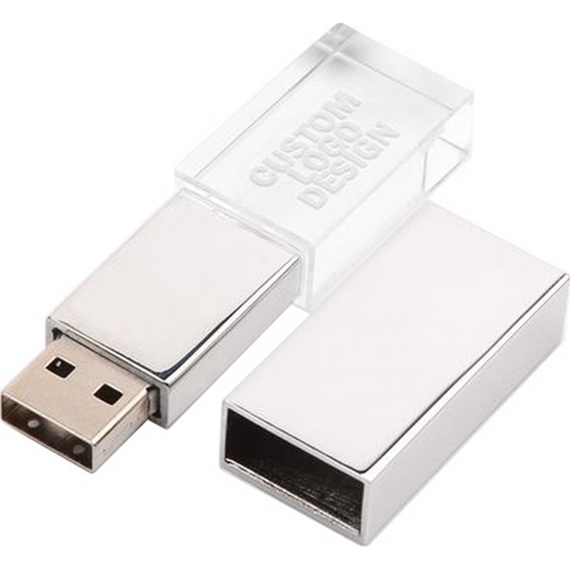 PAT601 - Crystal LED Light USB Flash Drive