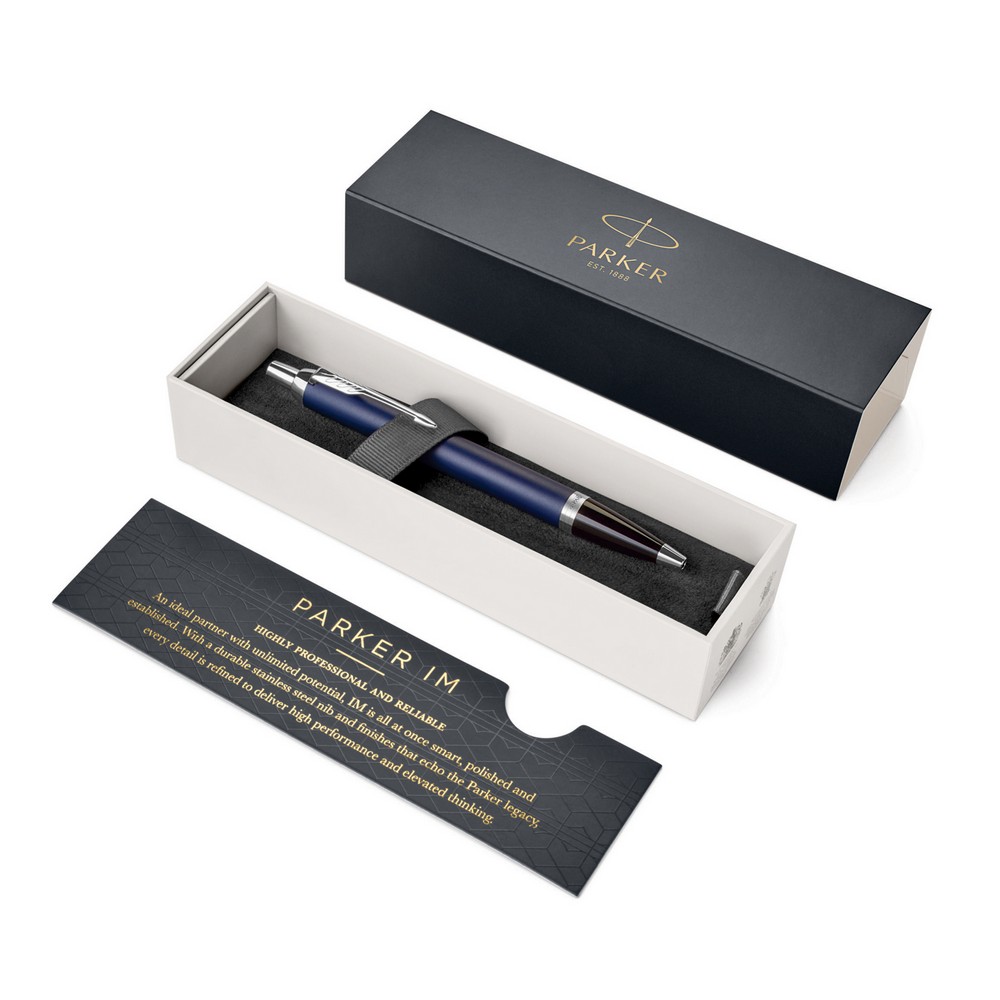 Metal Pen Ballpoint Parker IM - Matte Blue CT