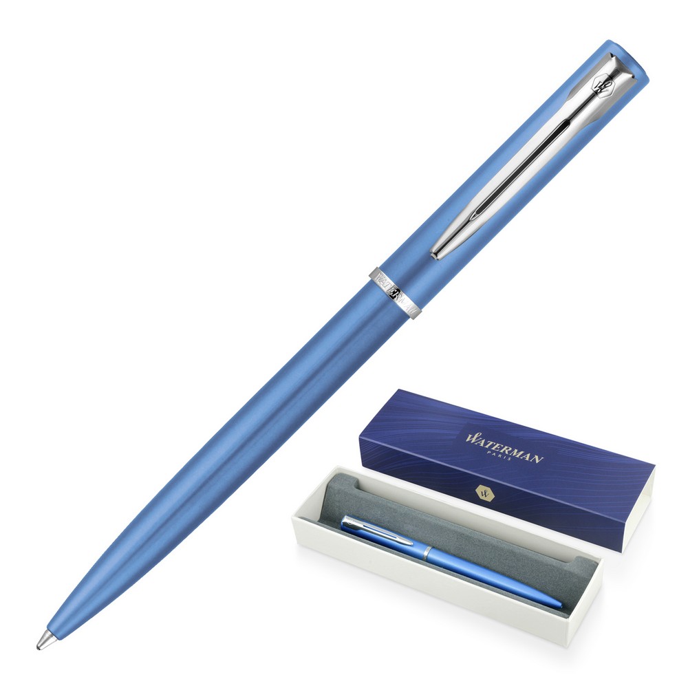Metal Pen Ballpoint Waterman Allure - Blue CT
