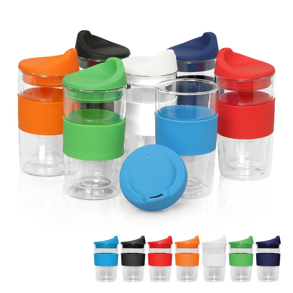 Eco Coffee Cup Glass Double Wall Cup2Go 300ml