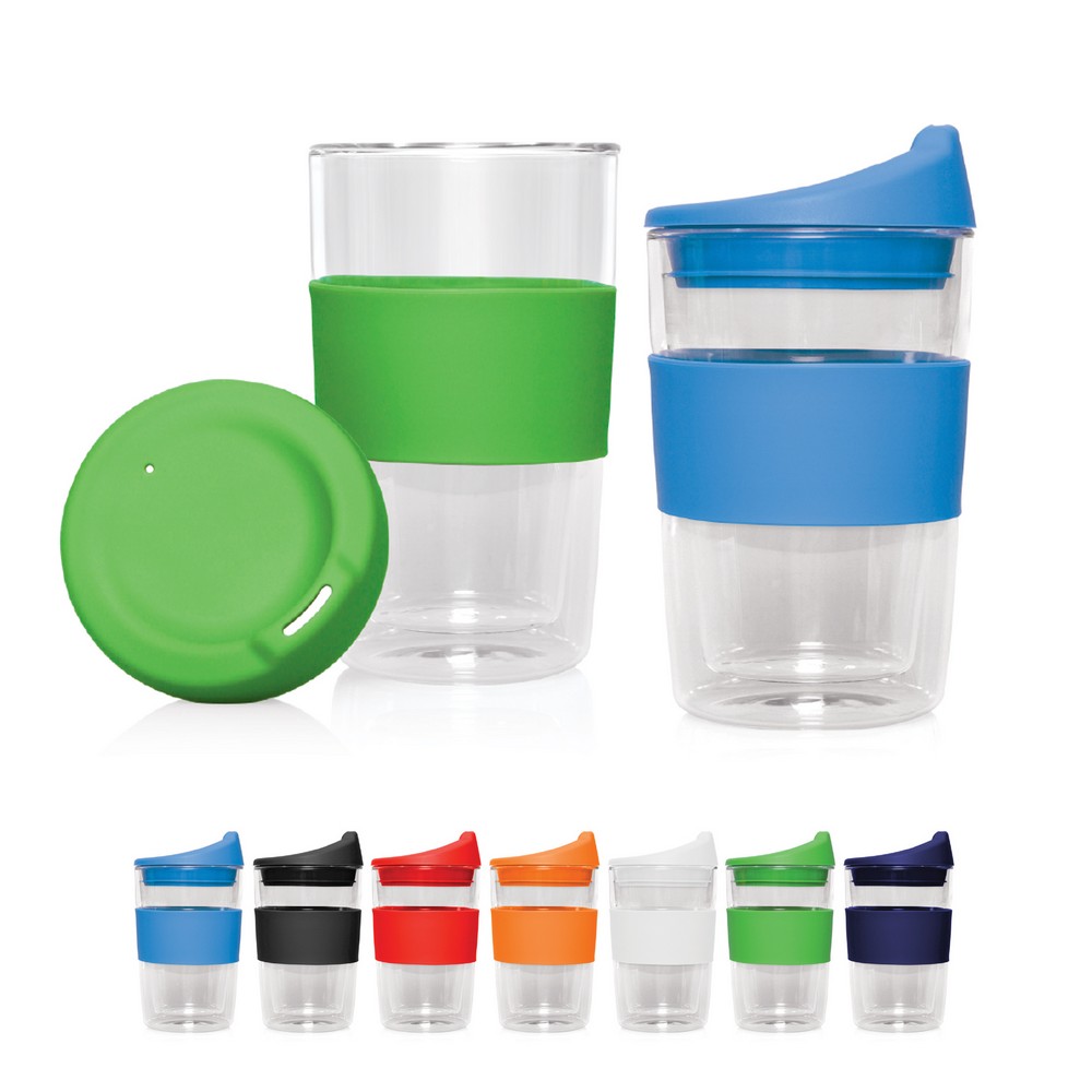 Eco Coffee Cup Glass Double Wall Cup2Go 300ml