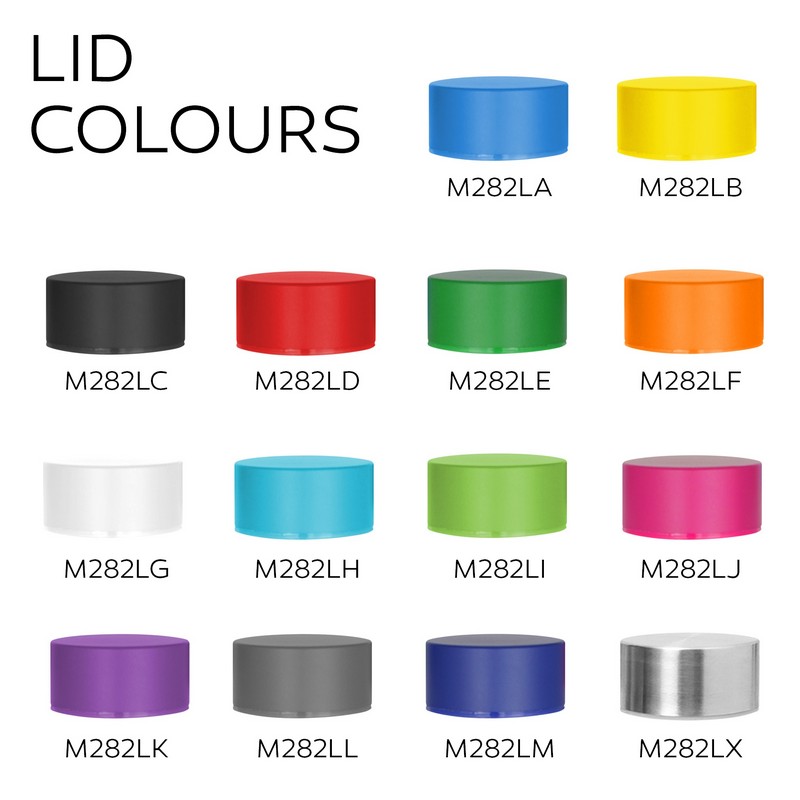 Coloured Bottle Glass 600ML - Stainless Steel Lid
