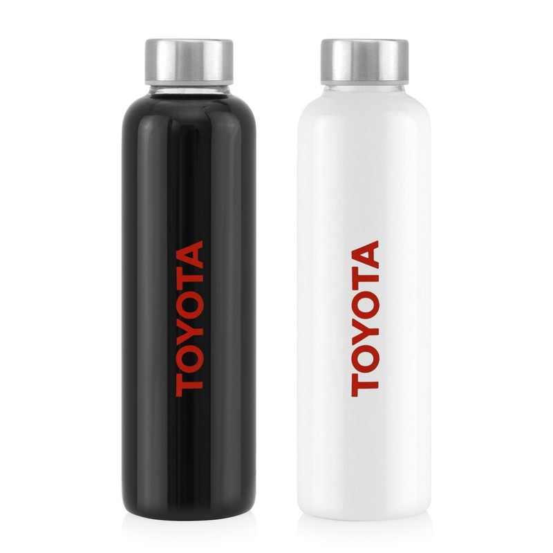 Coloured Bottle Glass 600ML - Stainless Steel Lid