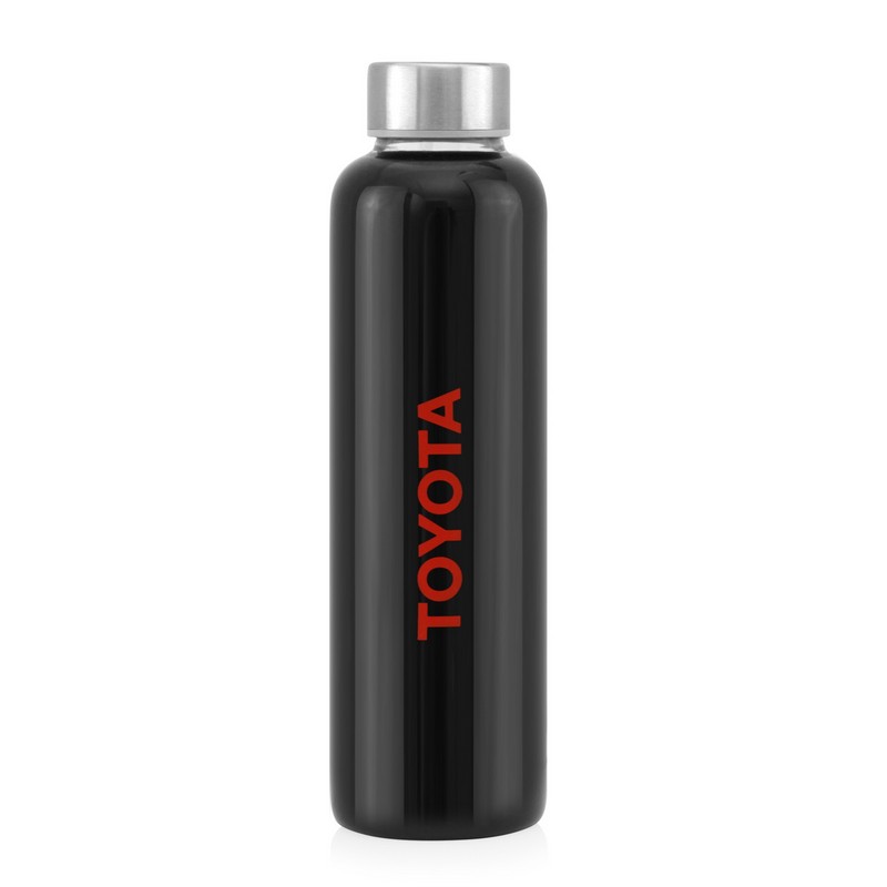 Coloured Bottle Glass 600ML - Stainless Steel Lid