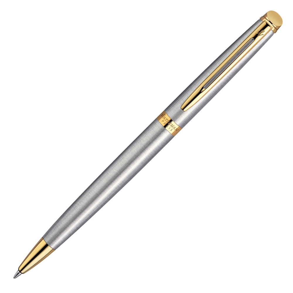 Metal Pen Ballpoint Waterman Hemisphere - Brushed Stainless GT