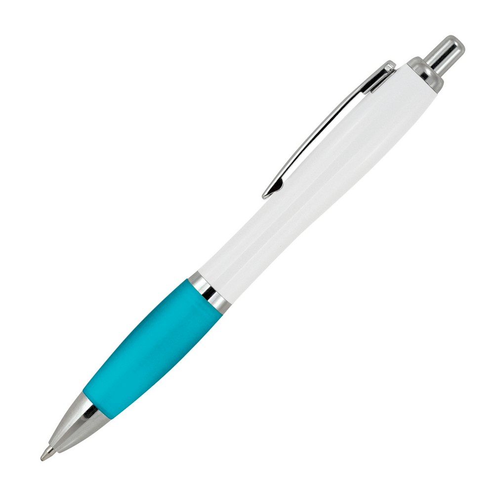 Plastic Pen Ballpoint White Cara