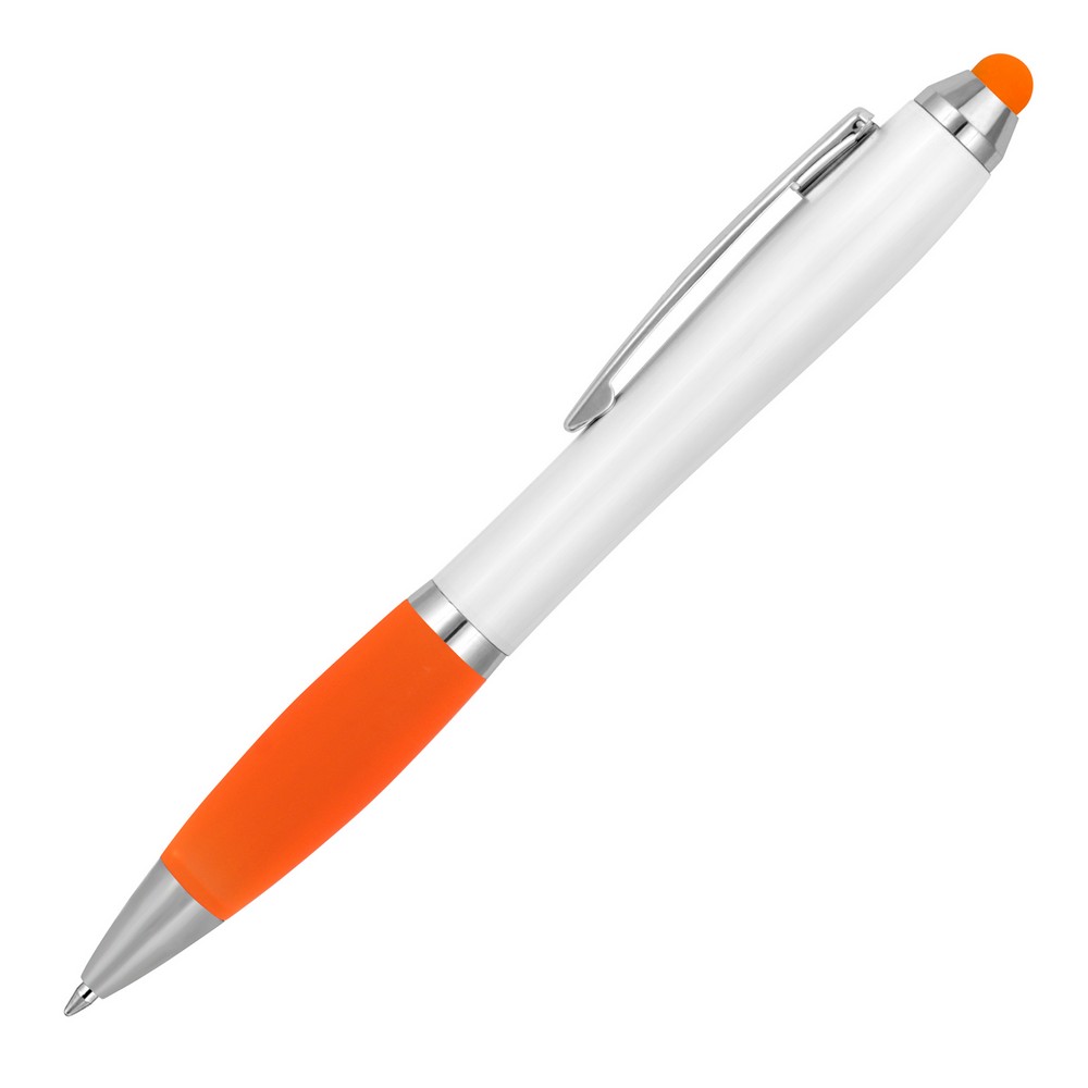 Plastic Pen Ballpoint Stylus White Cara