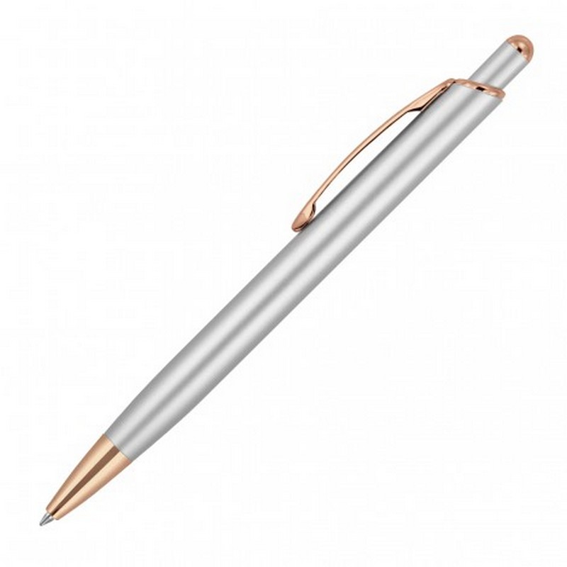 Executive Metal Pen Ballpoint Bella Matte Rose Gold Trim