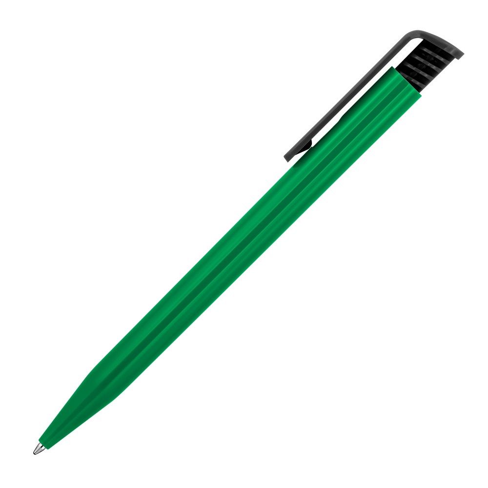 Plastic Pen Ballpoint Gloss Black Clip Tia