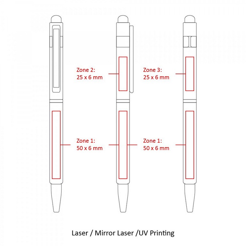 BND70XLS HEX STYLUS TWIST METAL BALL PEN