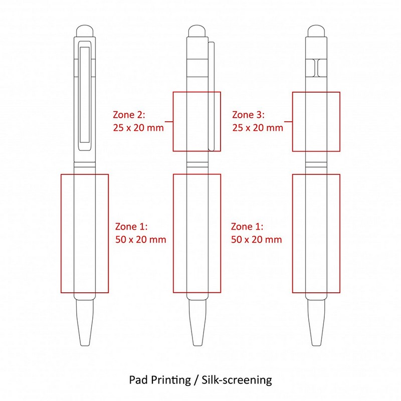 BND70XLS HEX STYLUS TWIST METAL BALL PEN