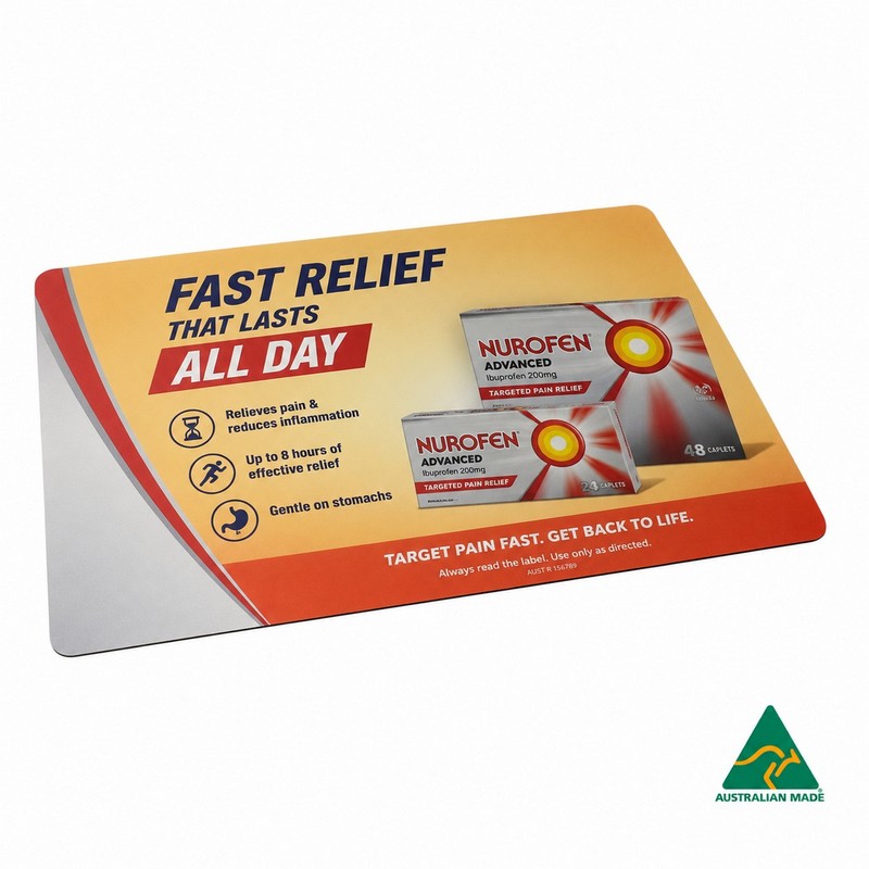 Deluxe Counter Mat A4 (297mm x 210mm) 1mm Natural Rubber