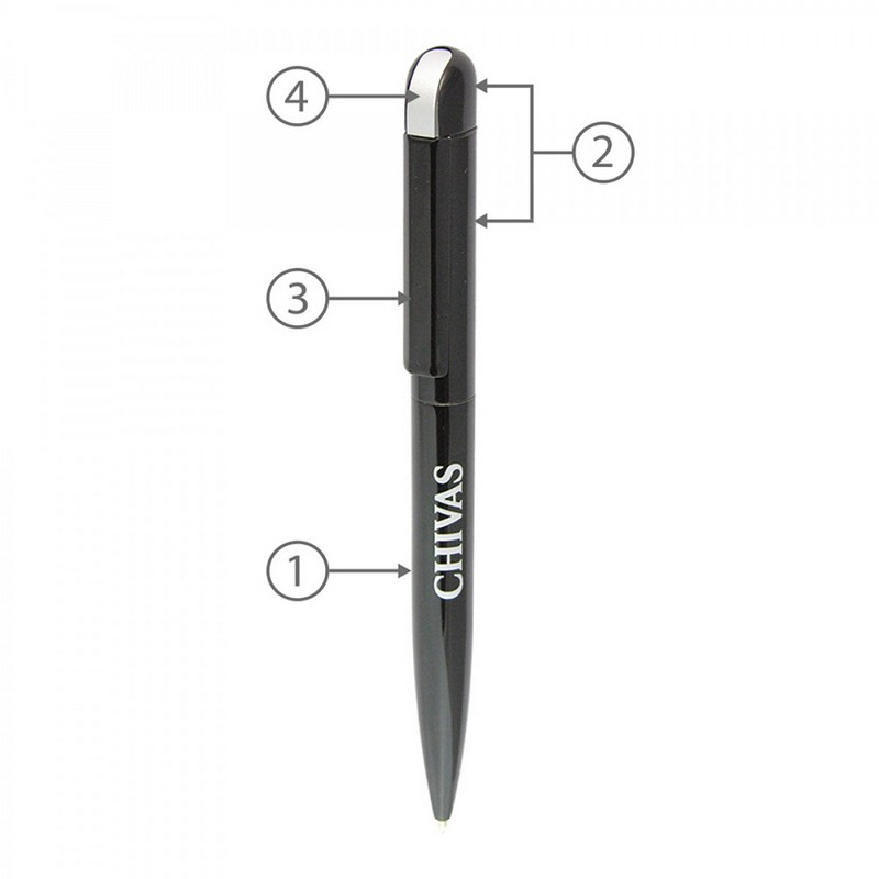 BND62 FOLK, TWIST METAL BALL PEN