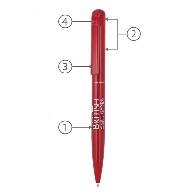 BND62 FOLK, TWIST METAL BALL PEN