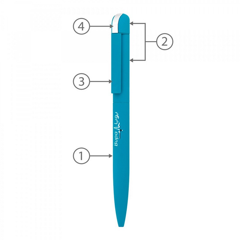 BND62 FOLK, TWIST METAL BALL PEN