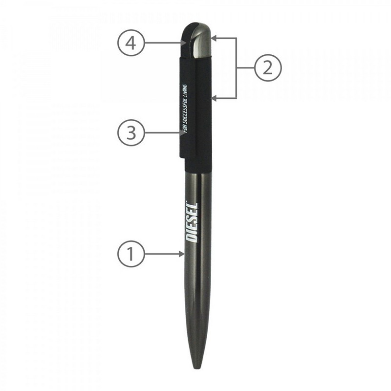 BND62 FOLK, TWIST METAL BALL PEN
