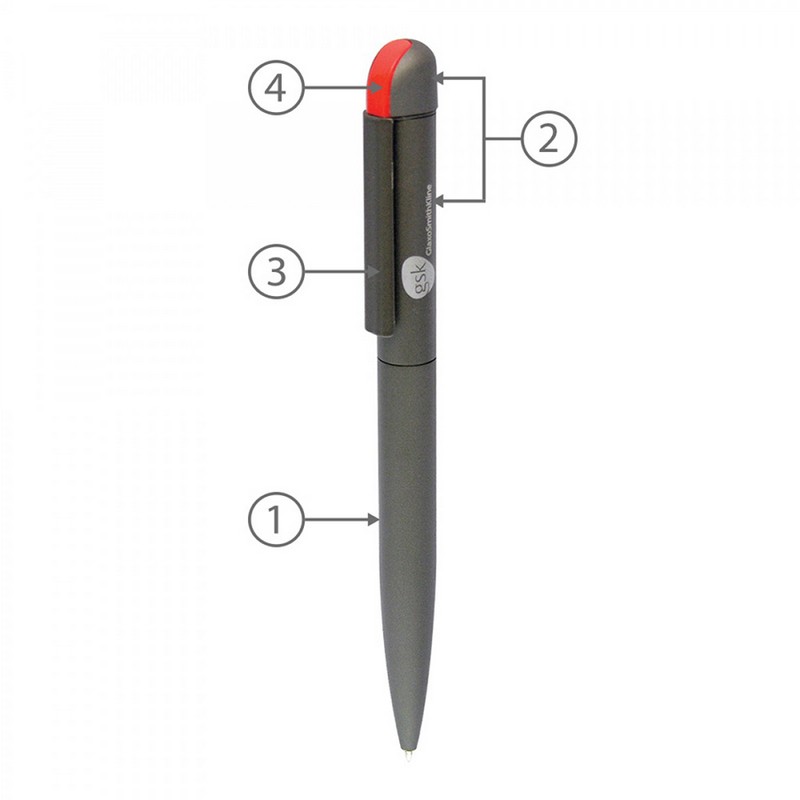 BND62 FOLK, TWIST METAL BALL PEN