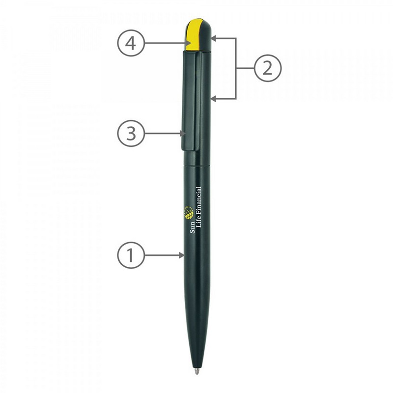BND62 FOLK, TWIST METAL BALL PEN