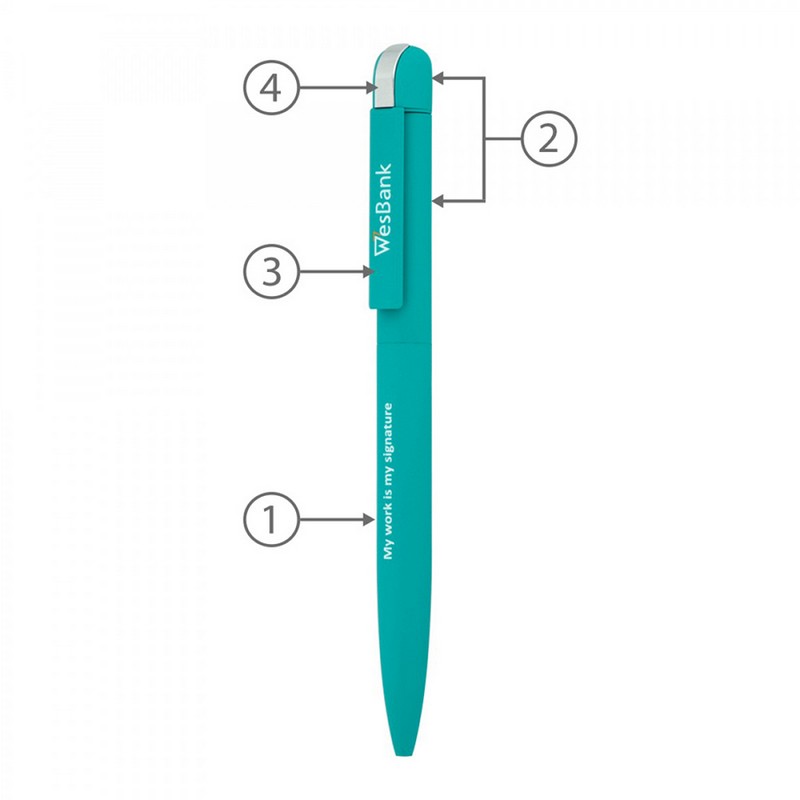 BND62 FOLK, TWIST METAL BALL PEN