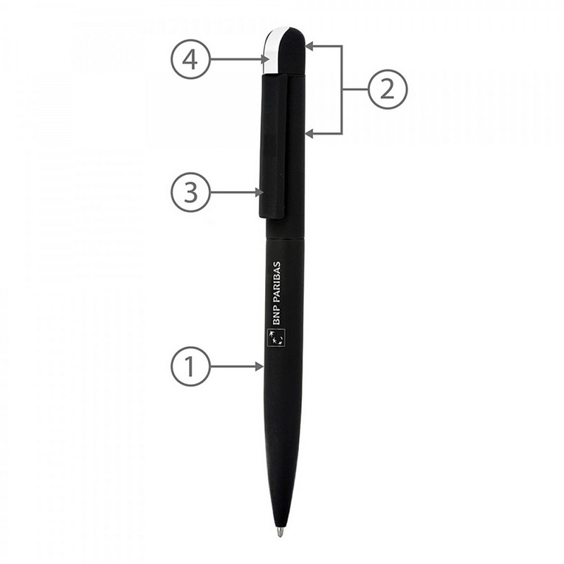BND62 FOLK, TWIST METAL BALL PEN