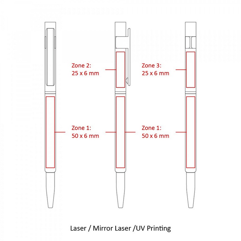 Slim Hex Pens (Custom Made To Order - BND70)