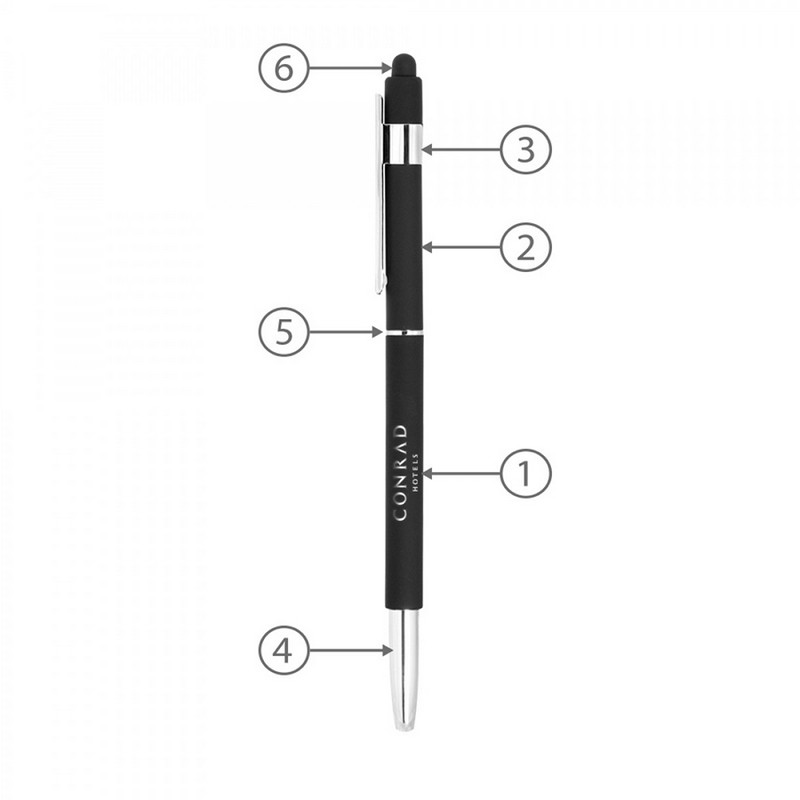 Stylus Hex Pens (Custom Made To Order - BND70S)