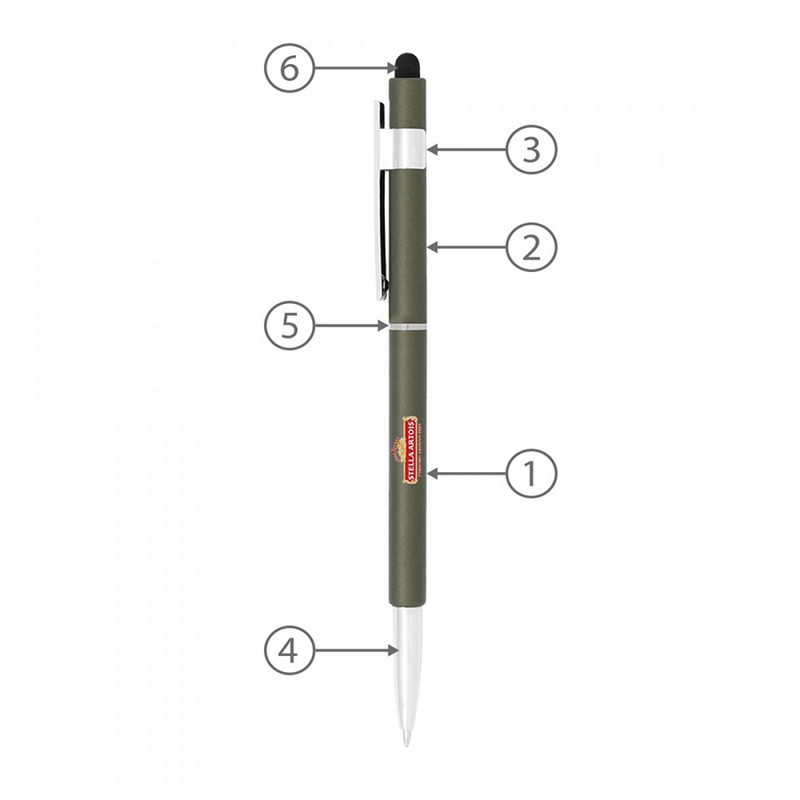 Stylus Hex Pens (Custom Made To Order - BND70S)