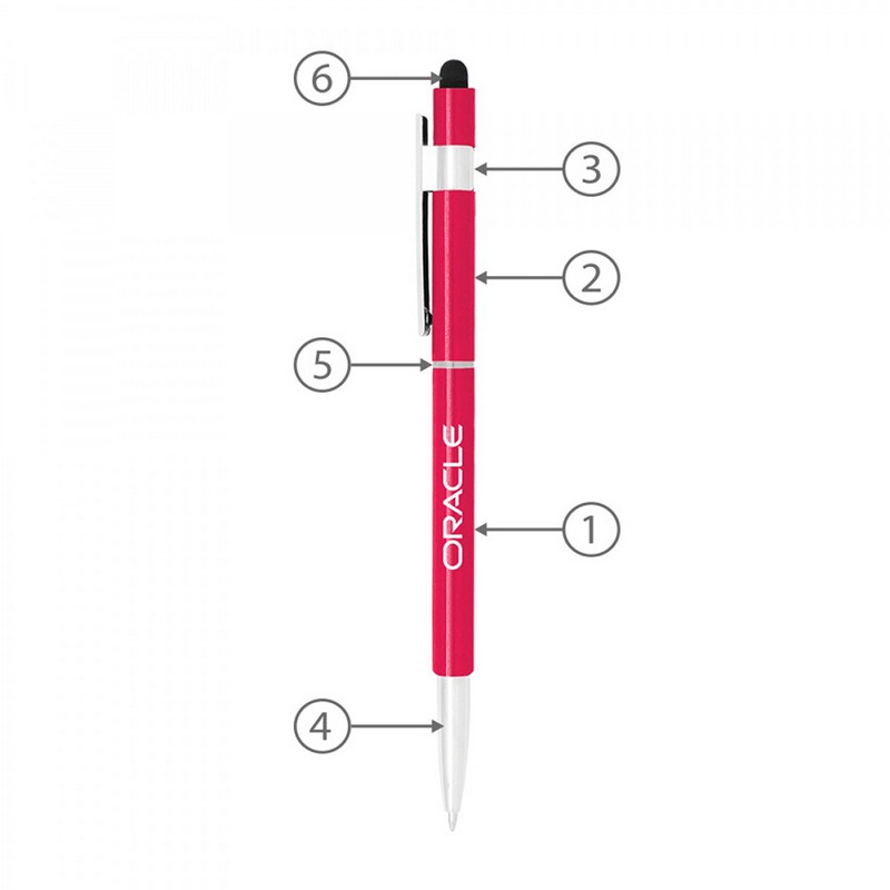 Stylus Hex Pens (Custom Made To Order - BND70S)
