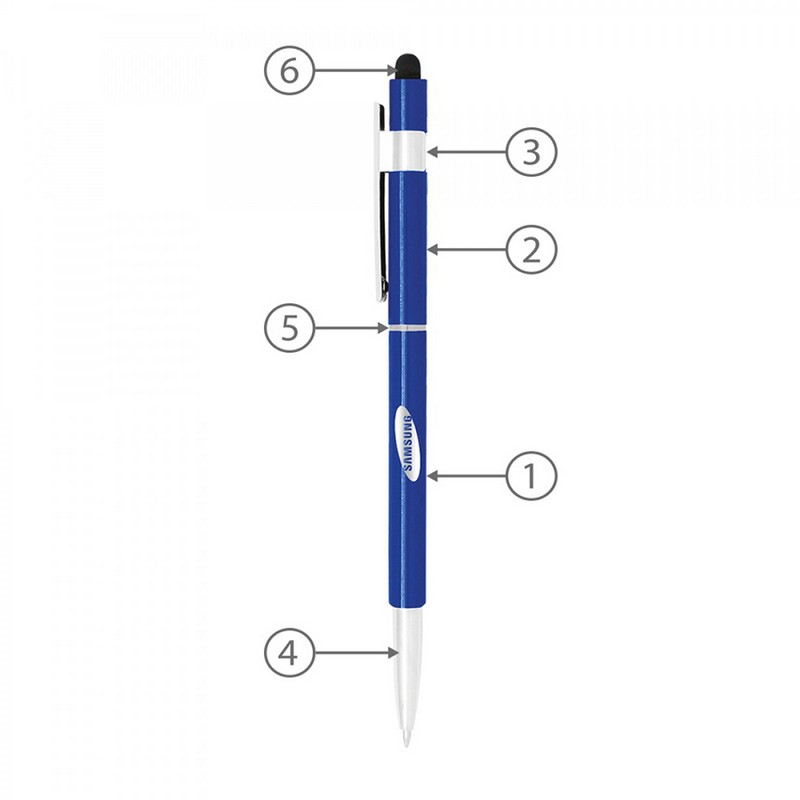 Stylus Hex Pens (Custom Made To Order - BND70S)