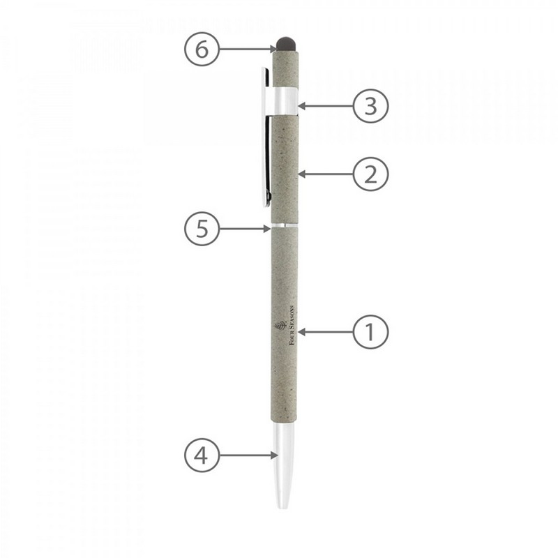 Stylus Hex Pens (Custom Made To Order - BND70S)