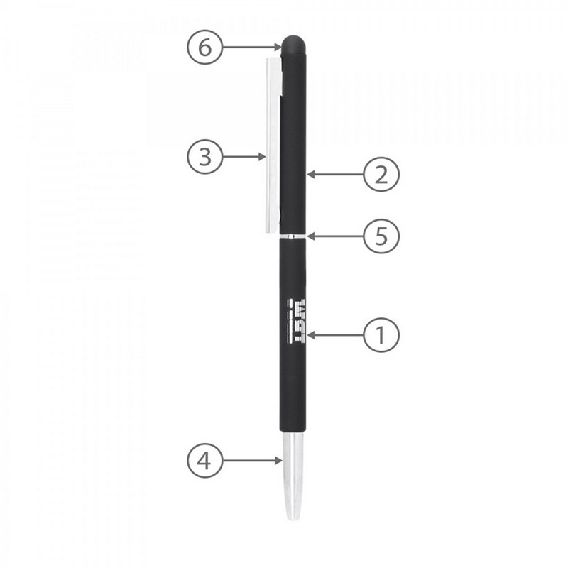 BND71S CLAP STYLUS THIN TWIST METAL BALL PEN