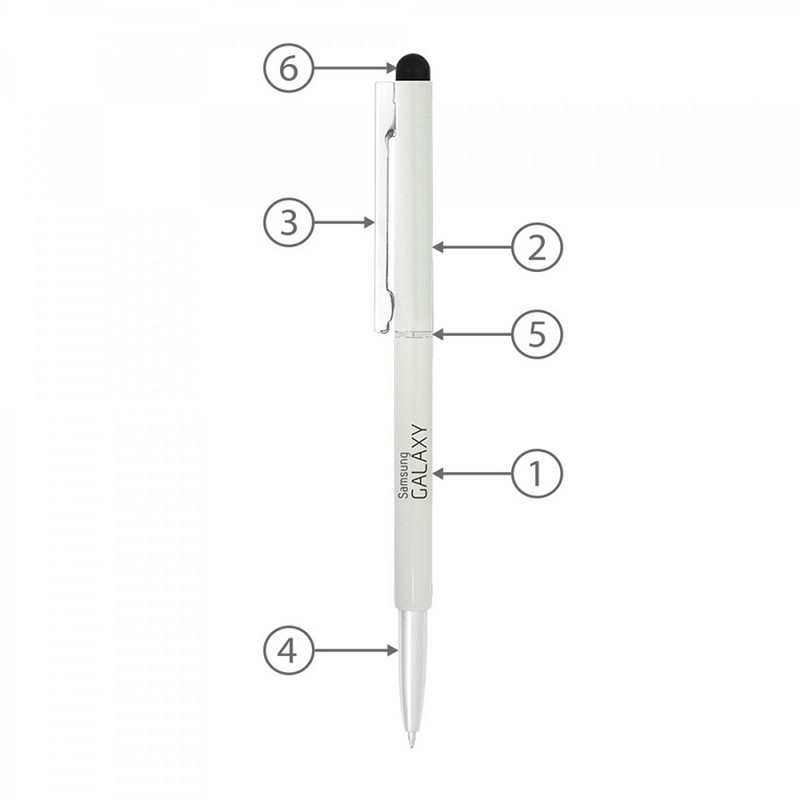 BND71S CLAP STYLUS THIN TWIST METAL BALL PEN