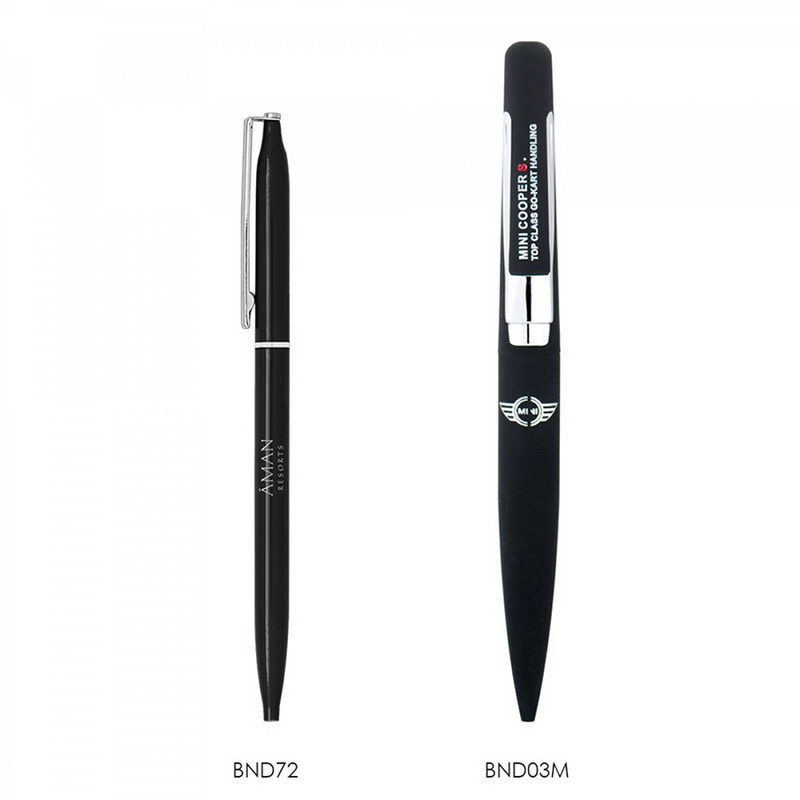 BND72 GLAD, THIN TWIST METAL BALL PEN