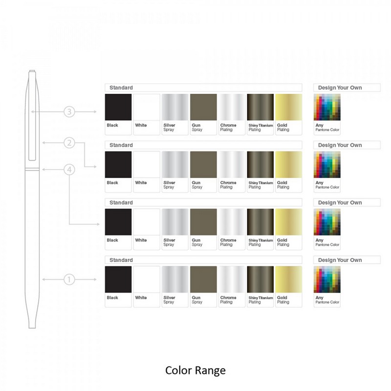 BND72 GLAD, THIN TWIST METAL BALL PEN