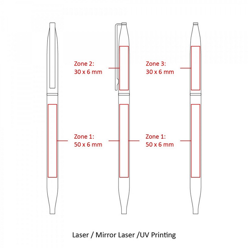 BND72 GLAD, THIN TWIST METAL BALL PEN