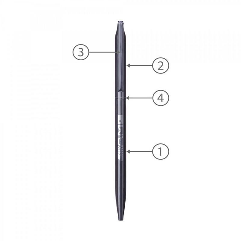 BND72 GLAD, THIN TWIST METAL BALL PEN