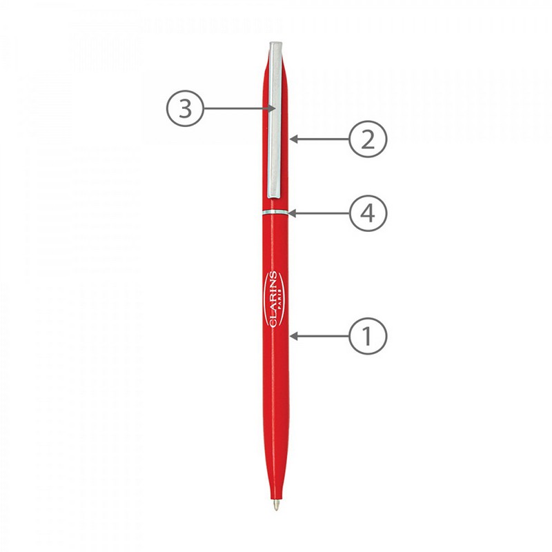 BND72 GLAD, THIN TWIST METAL BALL PEN