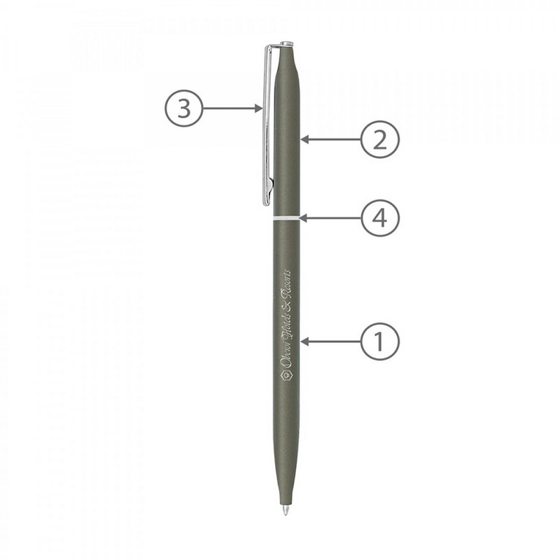 BND72 GLAD, THIN TWIST METAL BALL PEN