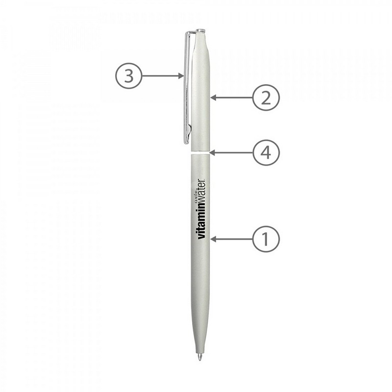 BND72 GLAD, THIN TWIST METAL BALL PEN