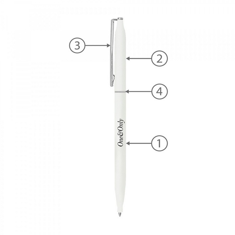 BND72 GLAD, THIN TWIST METAL BALL PEN